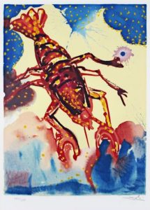 Salvador Dali ; ses peintures des signes du zodiaque : Signe lunaire, il signifie le retrait sur soi, la sensibilité, la timidité et la ténacité. (seins, estomac, membranes protectrices)