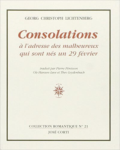 Pour accompagner l'article "La peur de vieillir" un livre de Georg Christoph Lichtenberg